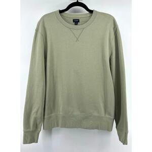 J.Crew Classic Pullover Crewneck Sweatshirt Men's Size M Green